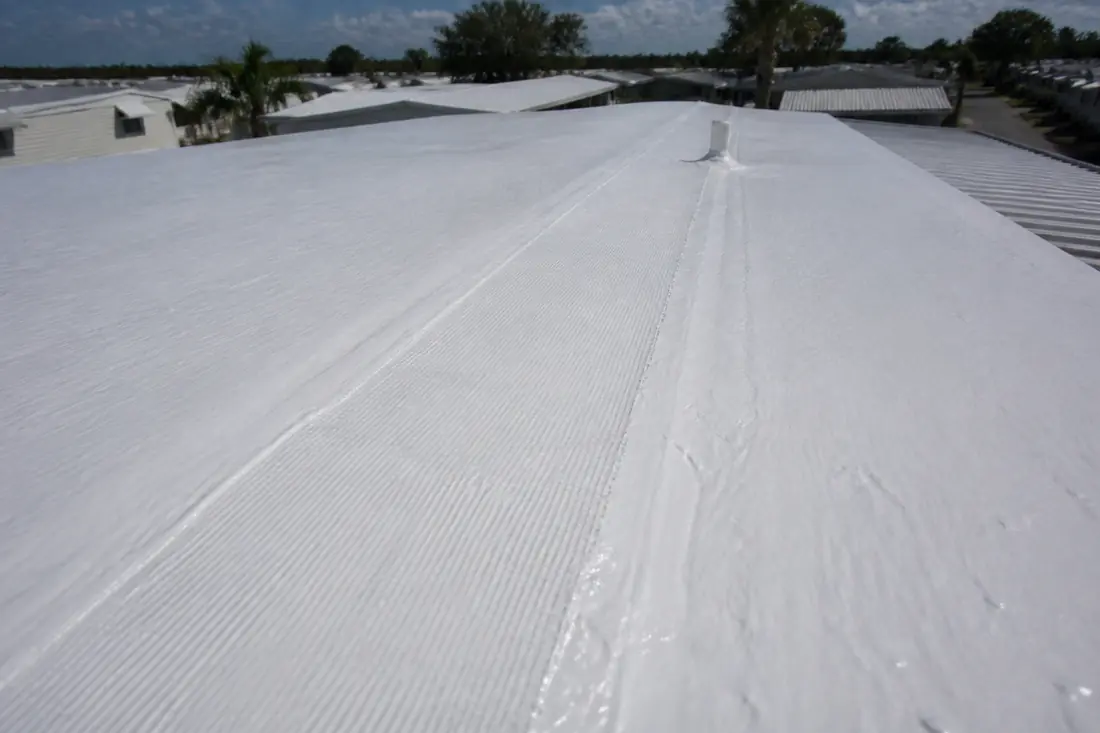 Elastomeric coating — mobile home roofing