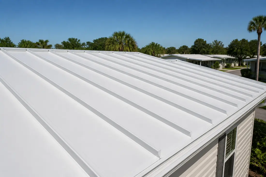 Standing seam metal — mobile home roofing