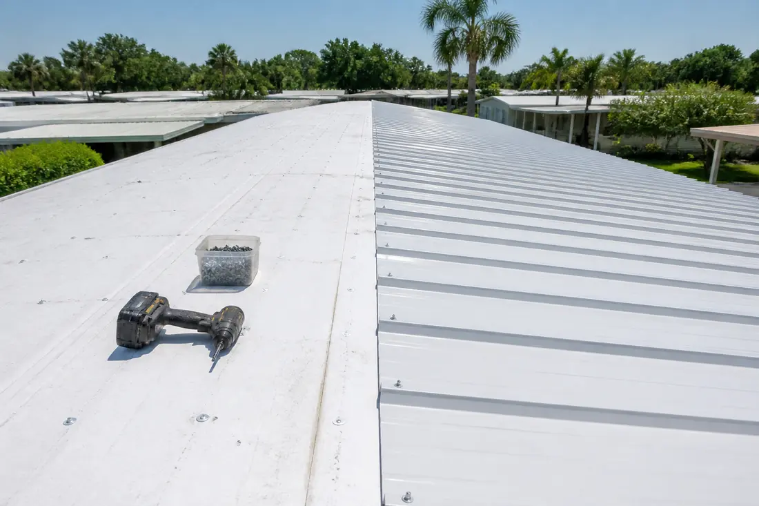 Metal Roof-Over by Lakeland Mobile Home Roofers